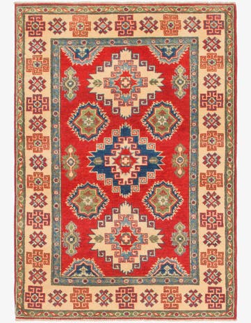 3' 3 x 4' 10 Hand Knotted Kazak Rug