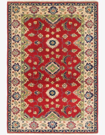3' 3 x 5' Hand Knotted Kazak Rug