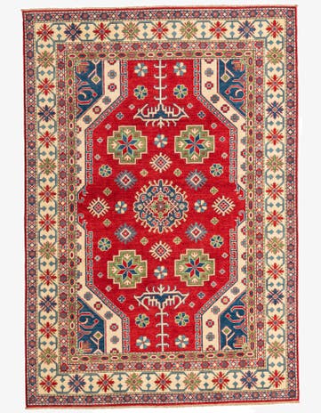 6' 2 x 9' Hand Knotted Kazak Rug