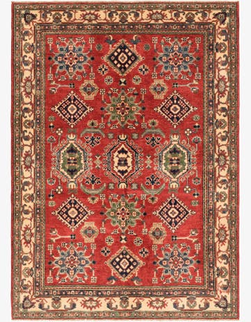 5' x 6' 10 Hand Knotted Kazak Rug