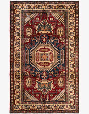 7' 1 x 11' Hand Knotted Kazak Oriental Wool Rug