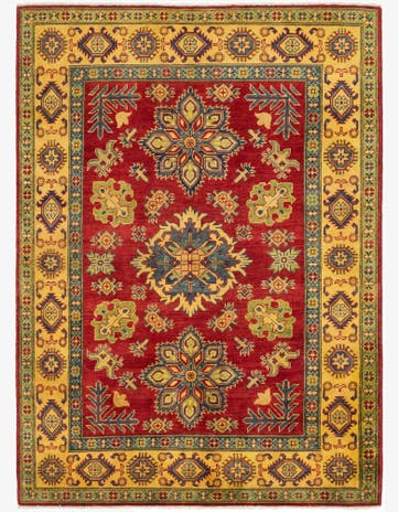 4' 10 x 6' 10 Hand Knotted Kazak Rug