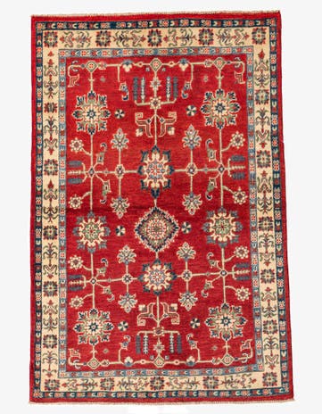 4' x 6' Hand Knotted Kazak Rug