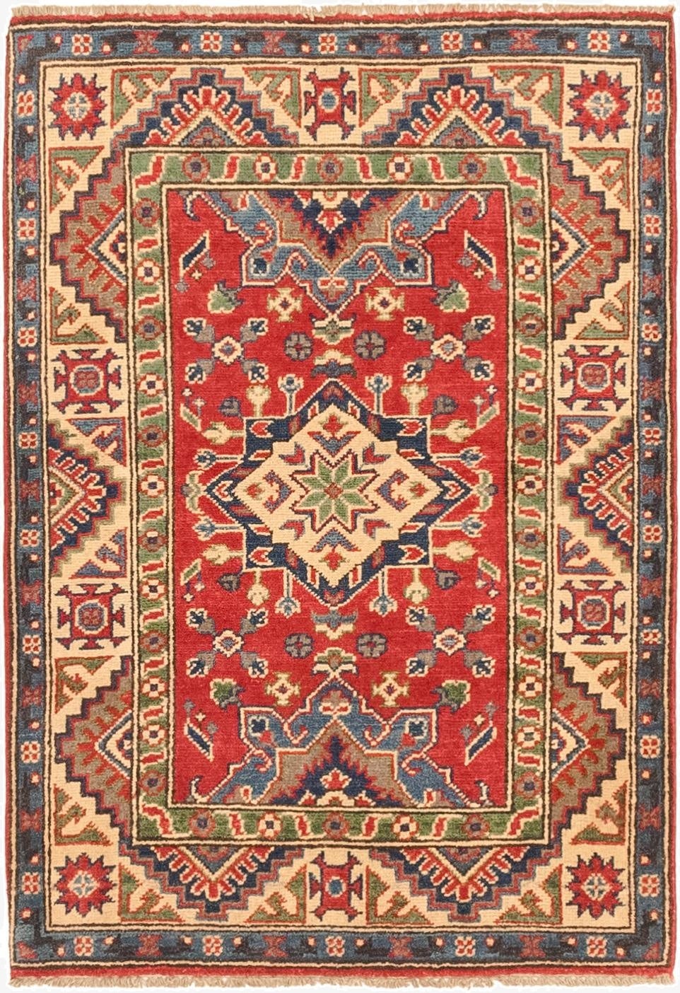 2' 9 x 4'  Hand Knotted Kazak Rug