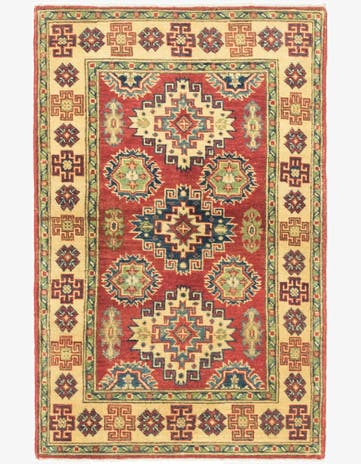 2' 7 x 4' 2 Hand Knotted Kazak Rug