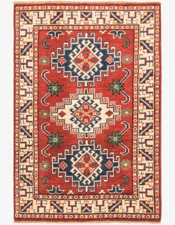 2' 8 x 4' 2 Hand Knotted Kazak Rug