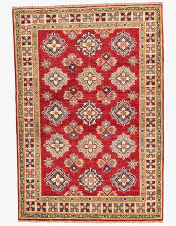 3' 3 x 4' 9 Hand Knotted Kazak Rug