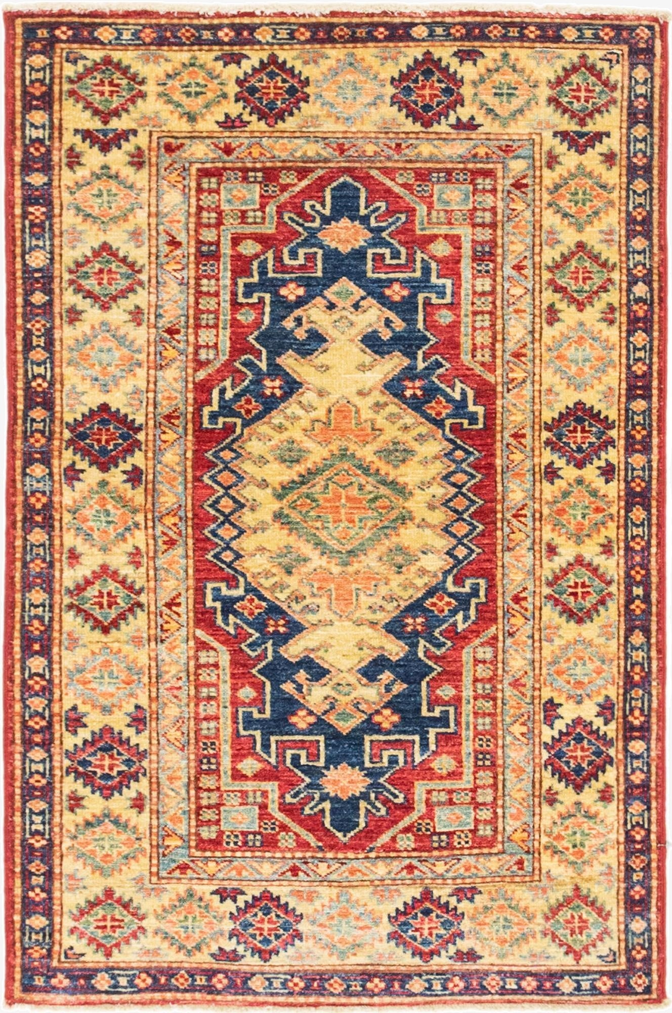 Primary image 2' 8 x 4'  Hand Knotted Kazak Oriental Rug