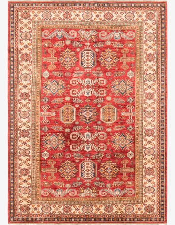 5' 9 x 8' 2 Hand Knotted Kazak Oriental Rug