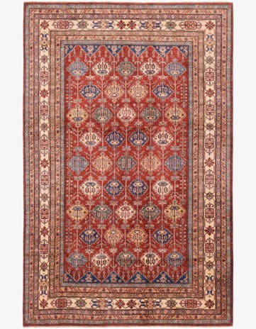 6' 6 x 10' 2 Hand Knotted Kazak Oriental Rug