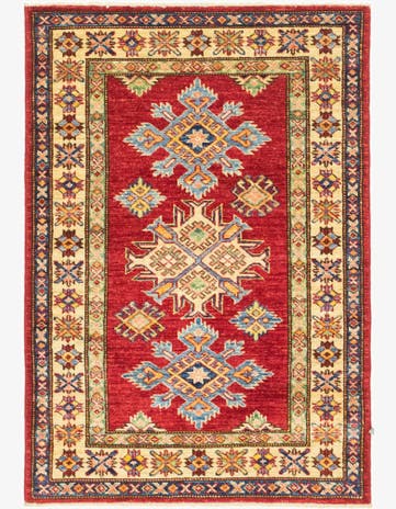 2' 9 x 4' Hand Knotted Kazak Oriental Rug