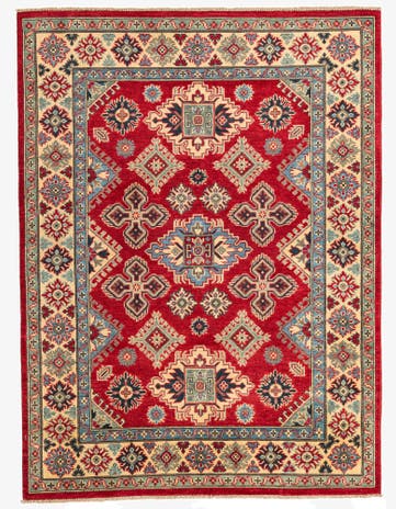 5' x 6' 8 Hand Knotted Kazak Rug