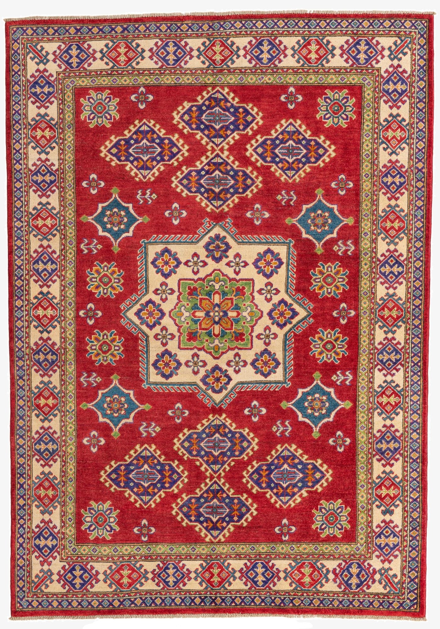 5' 6 x 7' 10  Hand Knotted Kazak Rug