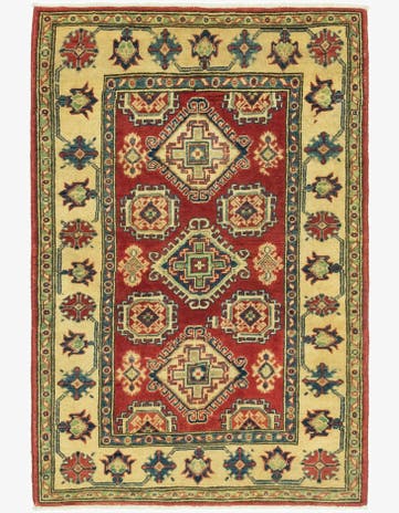 3' 2 x 5' Hand Knotted Kazak Rug