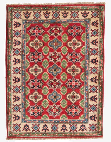 2' 10 x 4' Hand Knotted Kazak Rug