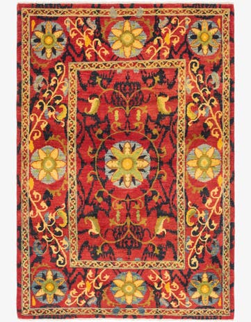 4' x 6' Hand Knotted Kazak Rug