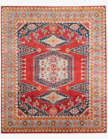 8' 3 x 9' 10 Hand Knotted Kazak Rug