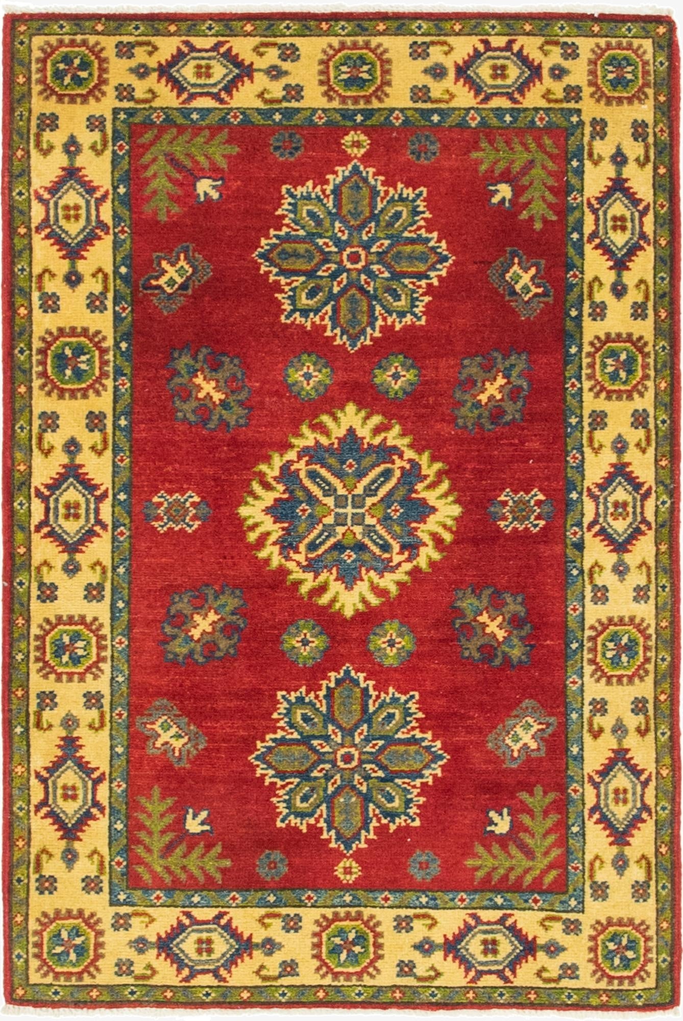2' 9 x 4' 1  Hand Knotted Kazak Rug