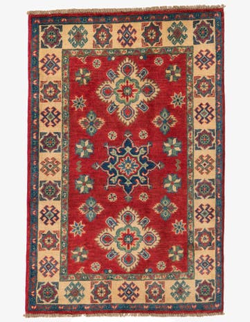 2' 9 x 4' 3 Hand Knotted Kazak Rug