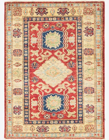 2' 9 x 3' 10 Hand Knotted Kazak Oriental Rug