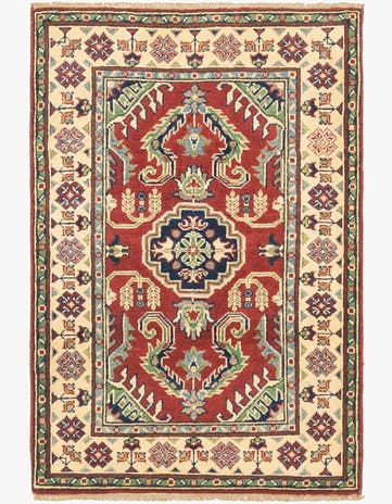 2' 9 x 4' 2 Hand Knotted Kazak Rug