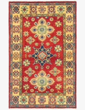 2' 7 x 4' 1 Hand Knotted Kazak Rug