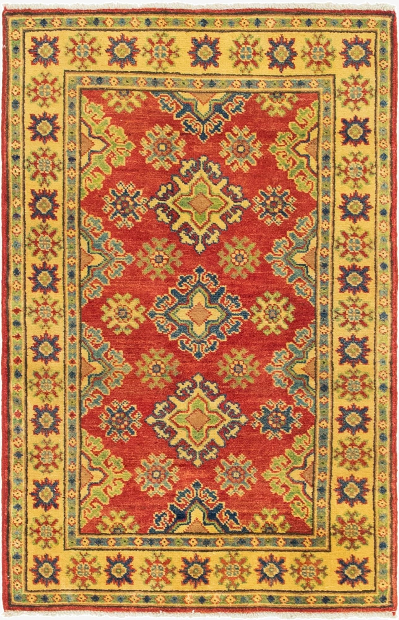 2' 7 x 4' 1  Hand Knotted Kazak Rug