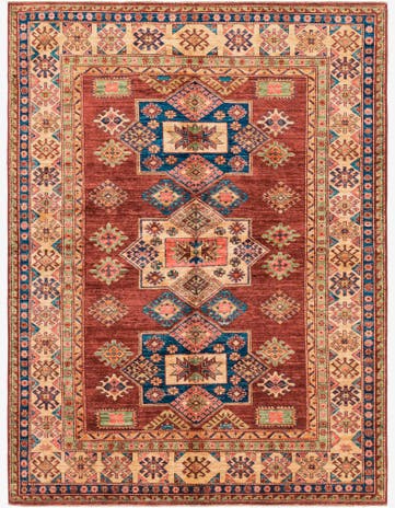 5' 10 x 7' 11 Hand Knotted Kazak Oriental Rug