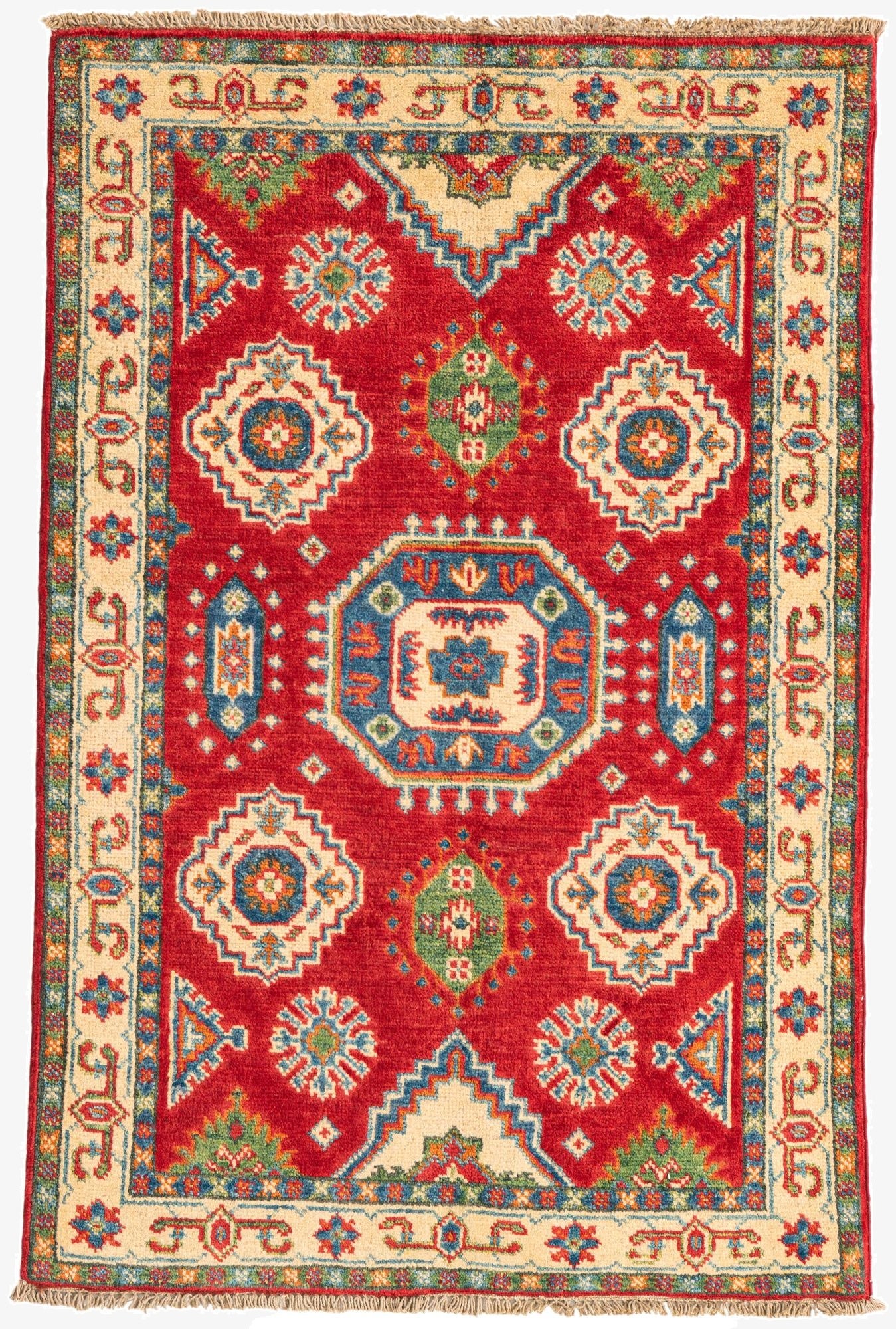 2' 8 x 4'  Hand Knotted Kazak Rug