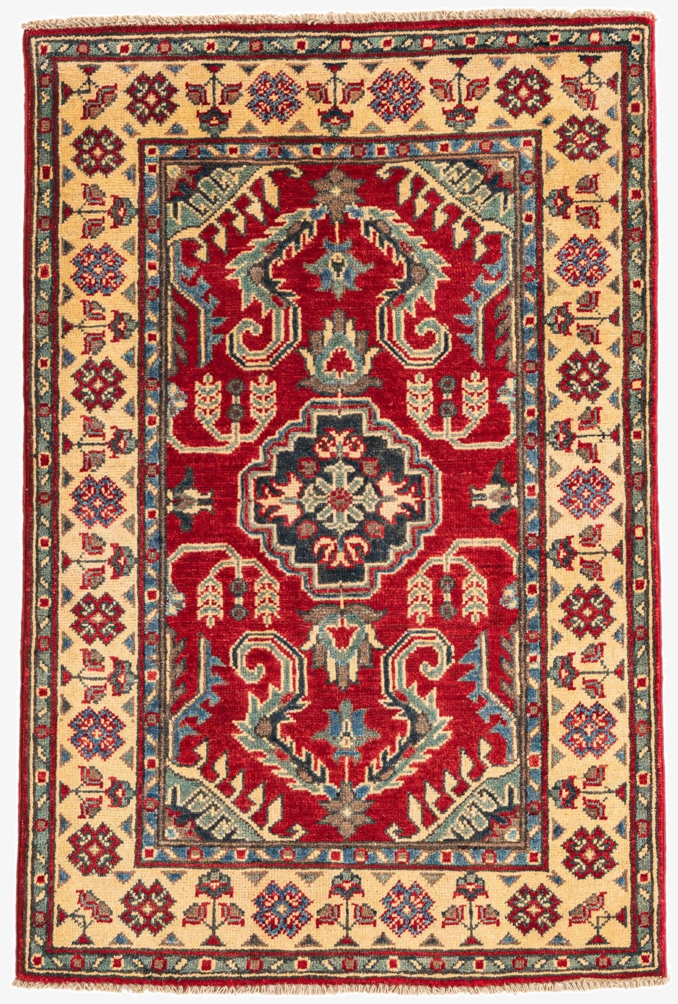 2' 9 x 4' 2  Hand Knotted Kazak Rug