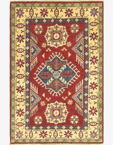 2' 8 x 4' 3 Hand Knotted Kazak Rug