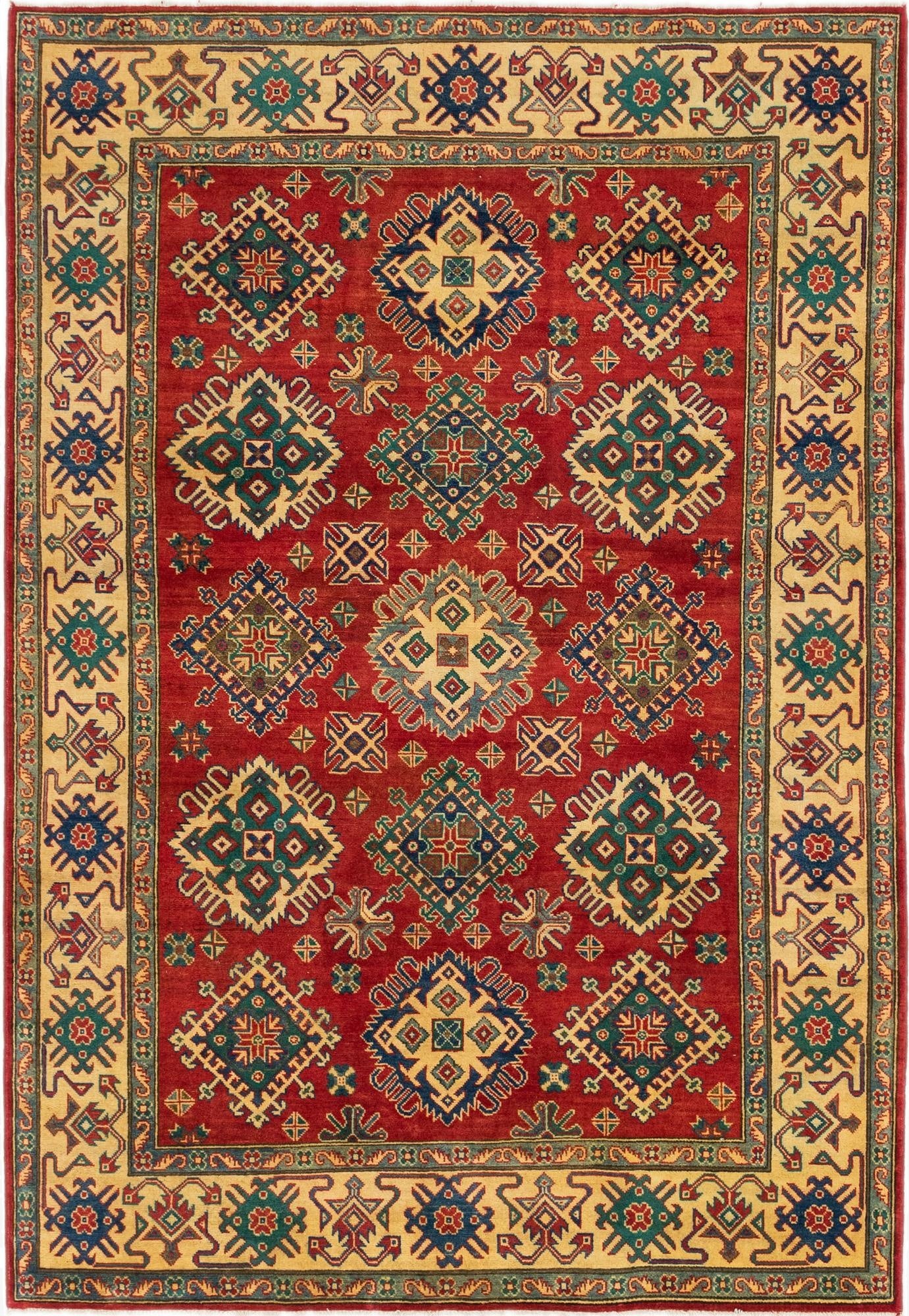 6' x 8' 8  Hand Knotted Kazak Rug