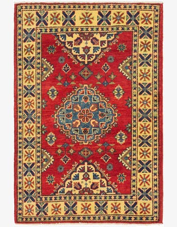 2' 8 x 4' 1 Hand Knotted Kazak Rug