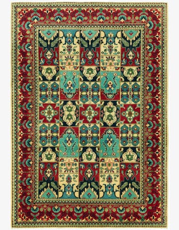 6' 6 x 9' 7 Hand Knotted Kazak Rug