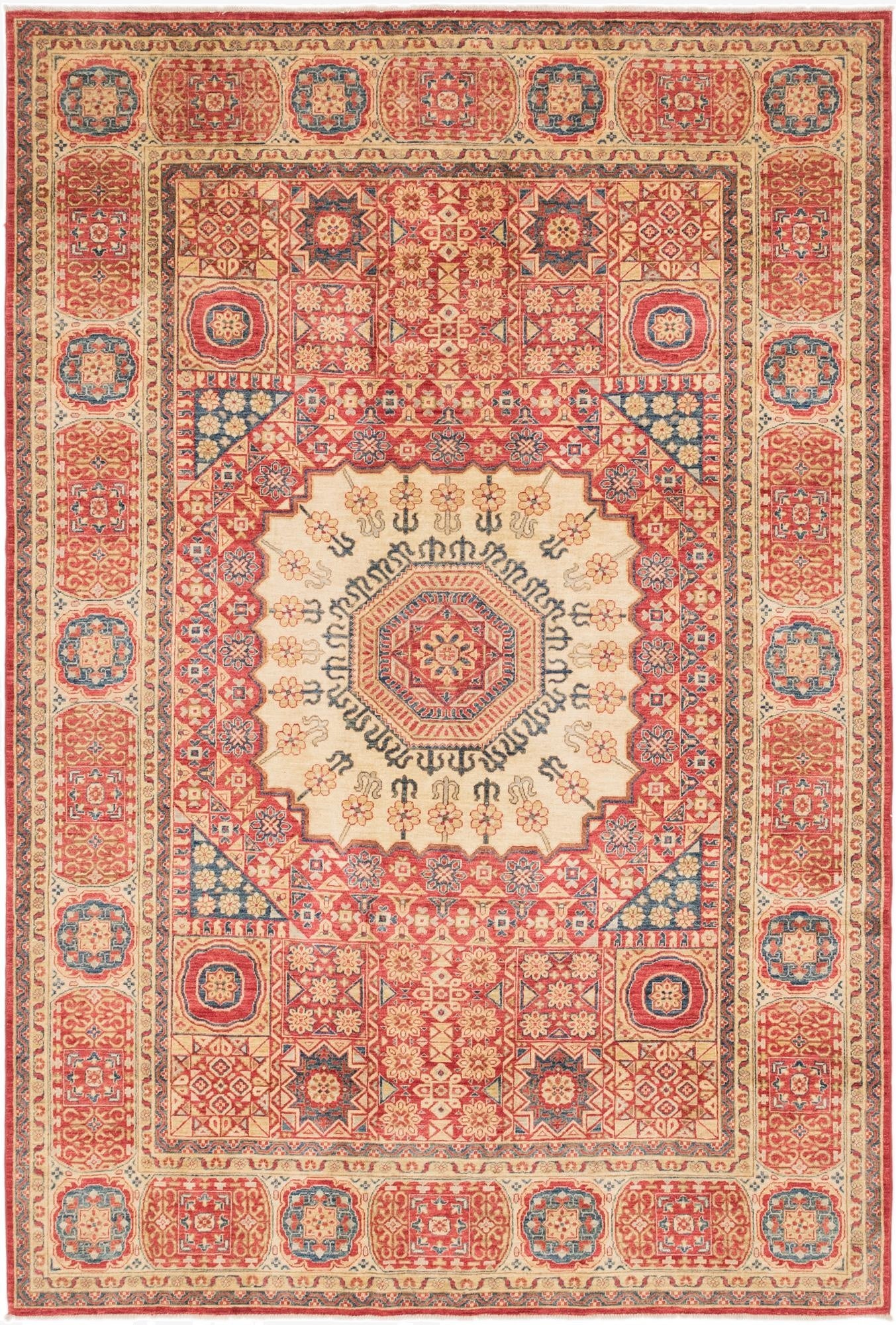 6' 6 x 9' 7  Hand Knotted Kazak Oriental Rug