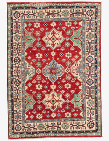 3' 10 x 5' 7 Hand Knotted Kazak Rug