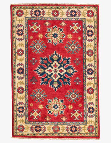 2' 8 x 4' 1 Hand Knotted Kazak Rug