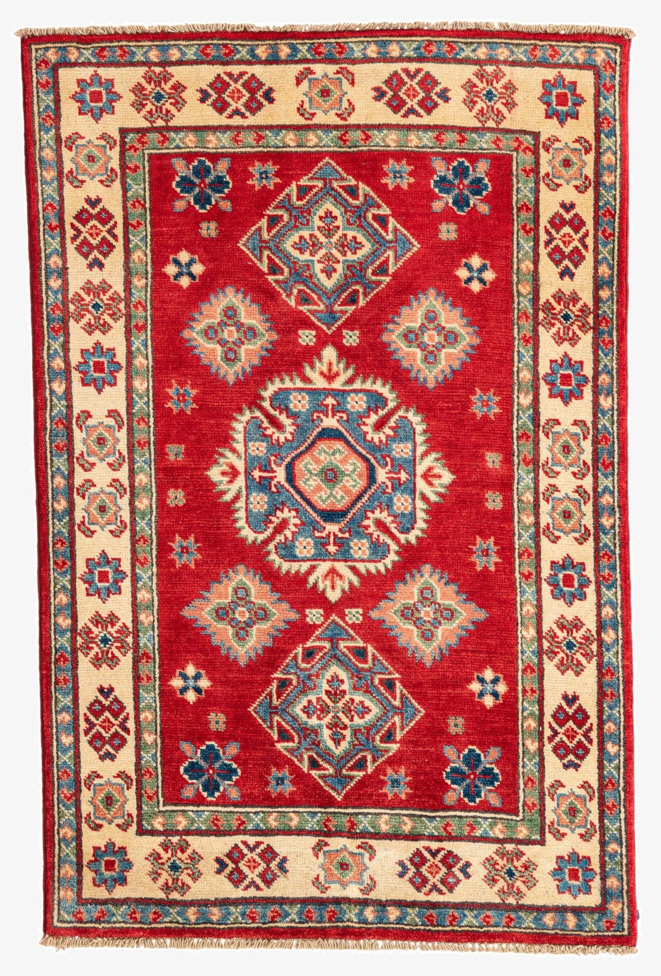 2' 7 x 4'  Hand Knotted Kazak Rug