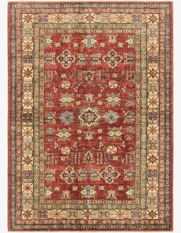 5' 7 x 7' 9 Hand Knotted Kazak Oriental Rug