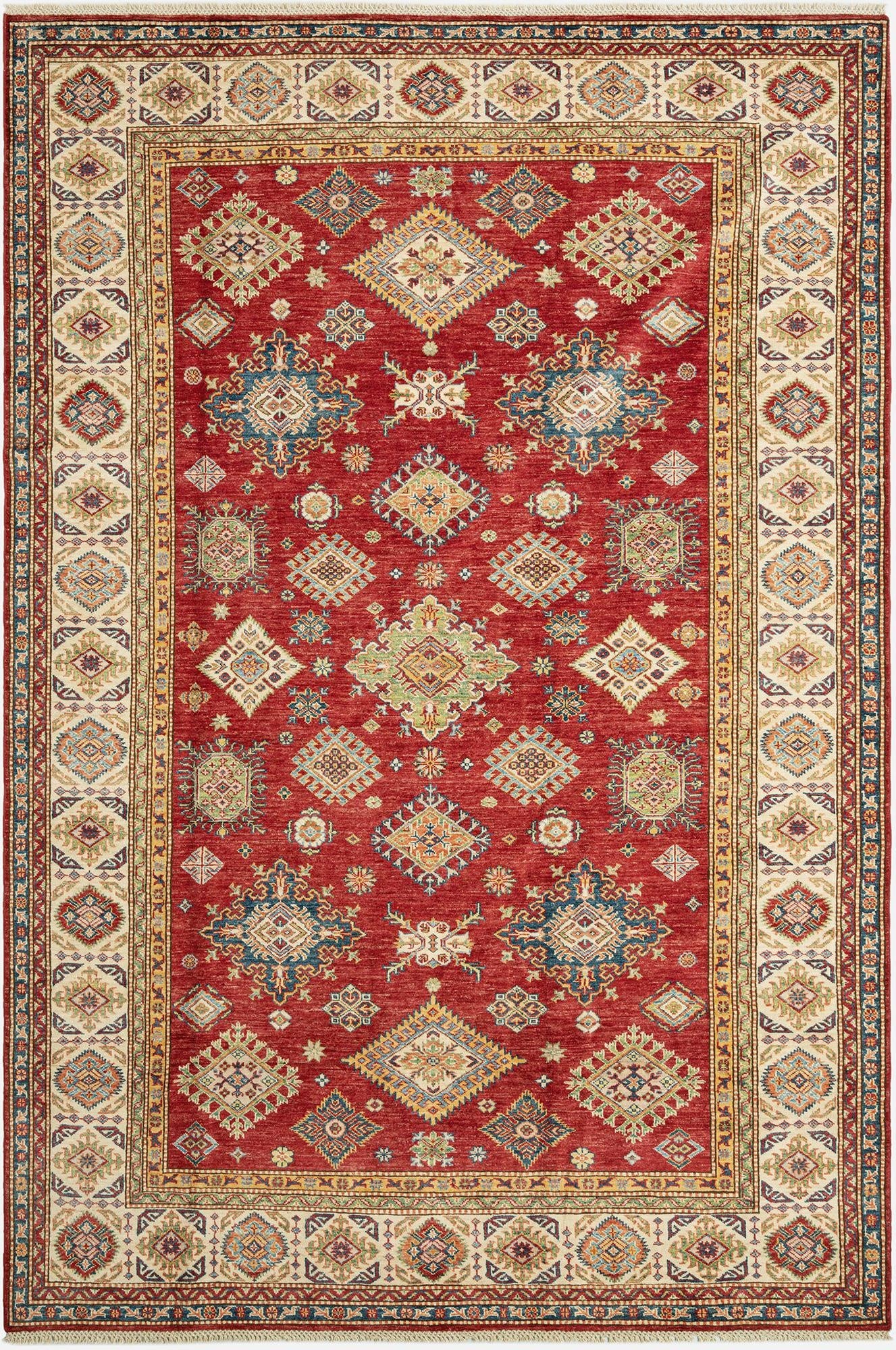 6' 9 x 9' 11 Kazak Wool Rug