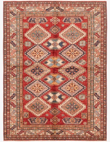 5' 9 x 7' 11 Hand Knotted Kazak Oriental Rug