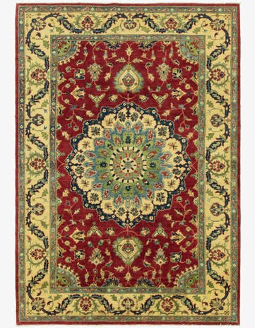 6' x 9' Hand Knotted Kazak Rug