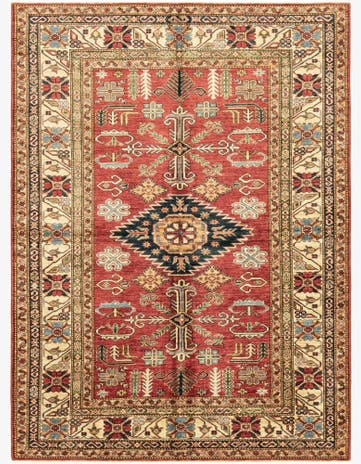 6' x 8' 2 Hand Knotted Kazak Oriental Rug