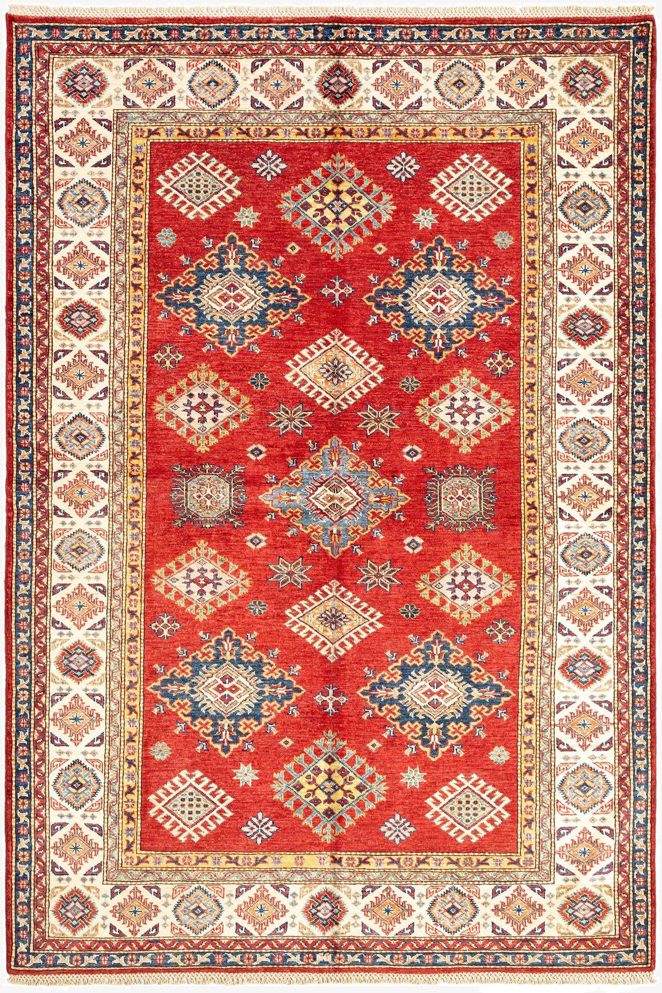 5' 6 x 8' 1 Kazak Wool Rug