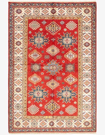 5' 6 x 8' 1 Kazak Wool Rug