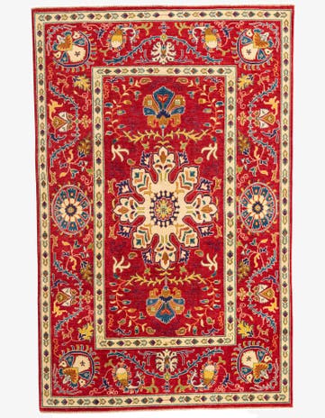5' 10 x 9' 3 Hand Knotted Kazak Rug