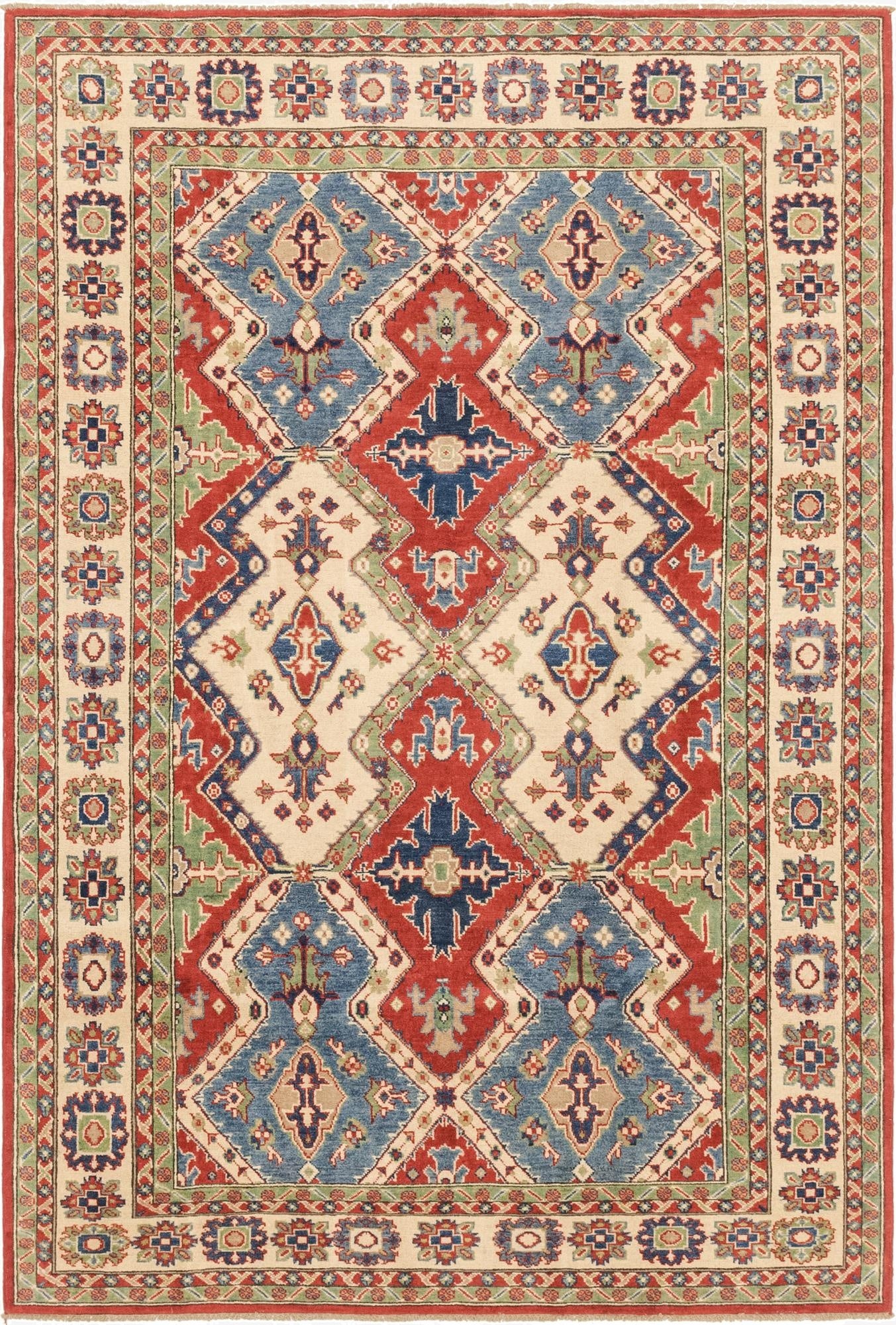 6' x 9'  Hand Knotted Kazak Rug