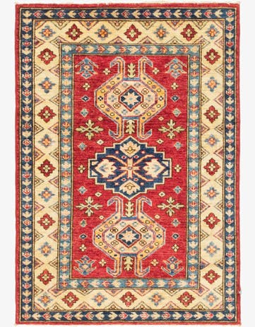 2' 7 x 3' 9 Hand Knotted Kazak Oriental Rug