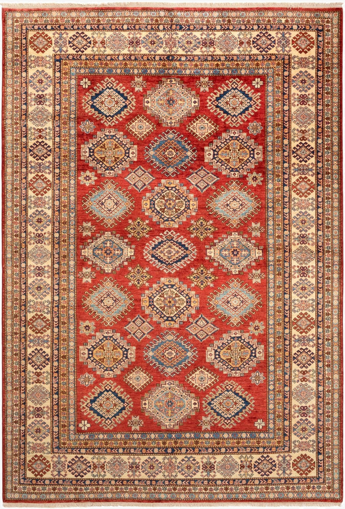 6' 11 x 10' 3 Kazak Wool Rug