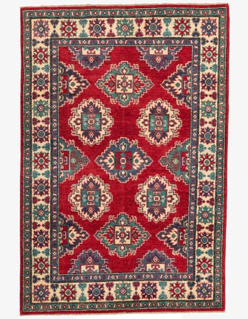4' x 6' Hand Knotted Kazak Rug